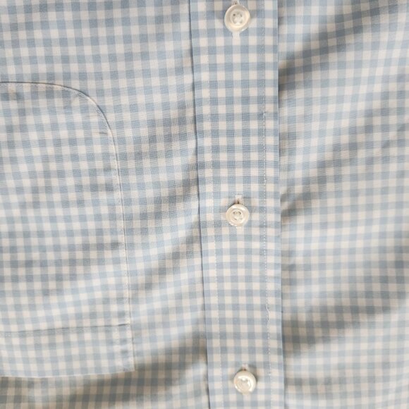Jos a bank traveler collection button down collar solid dress shirt blue size M - Picture 12 of 12